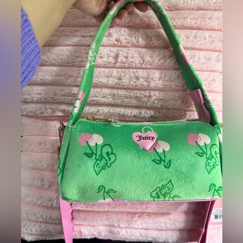 Juicy Couture Pink and Green crossbody Bag - Picture 14 of 16